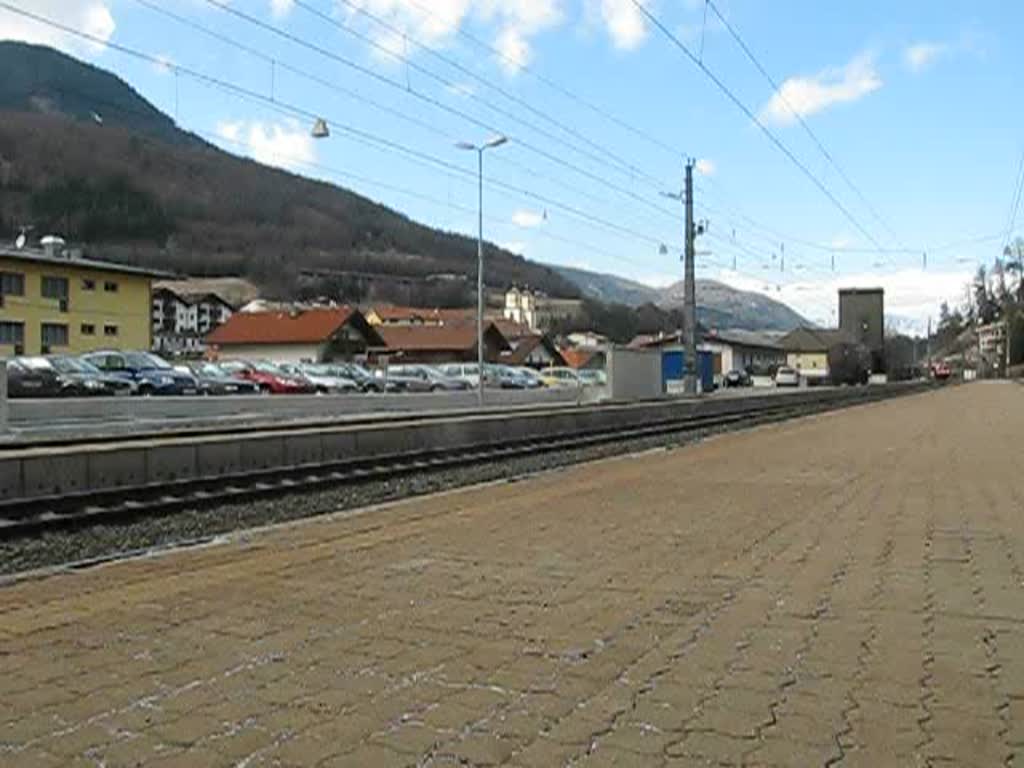 Ein 1X16 Tandem kommt in Steinach i.T. mit ihrem GZ zum stehen,25.03.2010