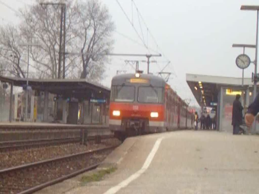 Ein 420er Vollzug verlsst den Bahnhof Ludwigsburg am 02.02.2007
