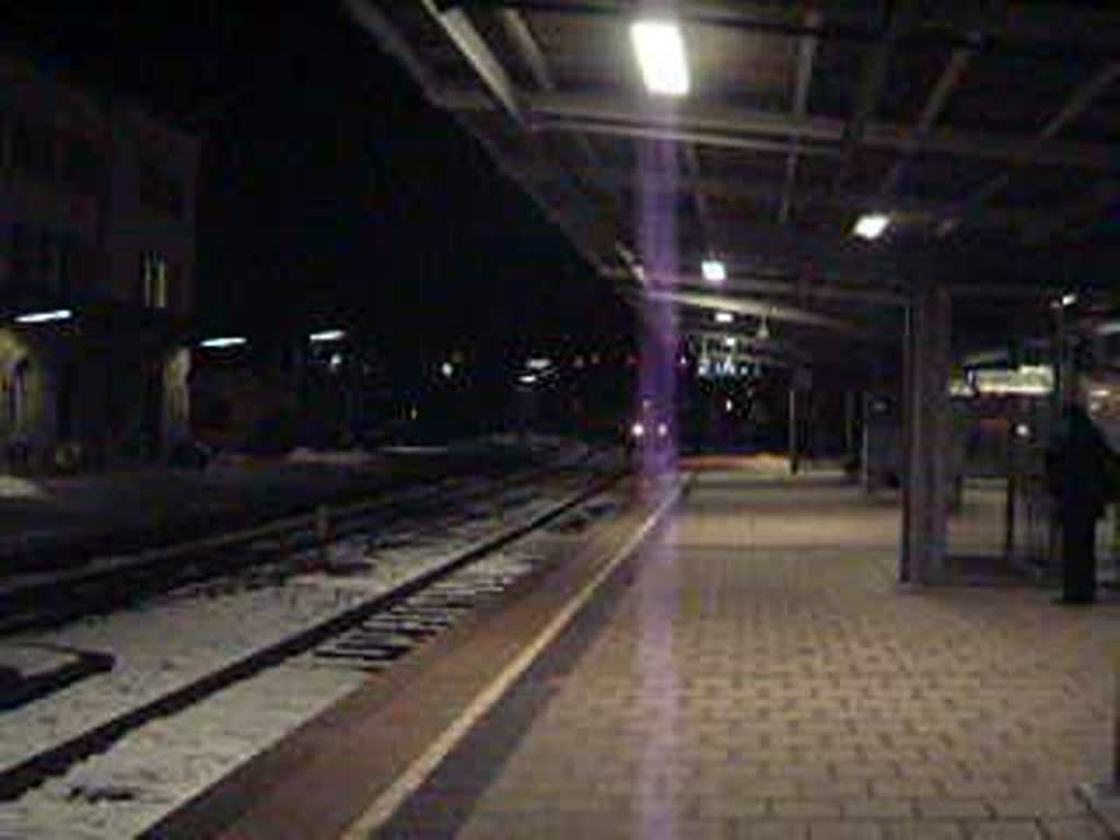 Ein Cisalpino ETR 470 fhrt als CIS Stuttgart Hbf - Milano Centrale in Horb am Neckar ein. Diese Aufnahme ist nicht mehr mglich, da die Cisalpino aufgrund ihrer hohen Schadanflligkeit im Abschnitt Schaffhausen/Zrich - Stuttgart gestrichen wurden.