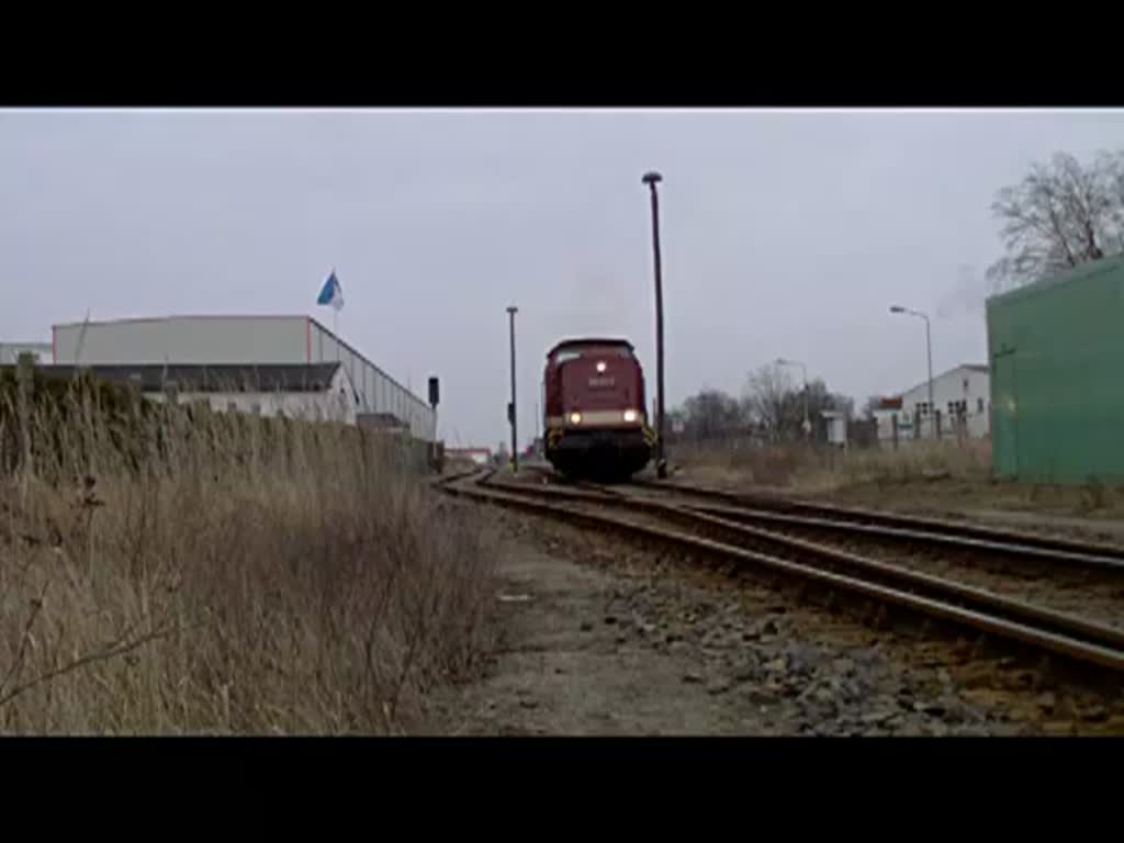 Ein Video bers austauschen von beladenen - mit Leerwagen und der besonderen Akustik die dabei entsteht. - 02.02.2012
