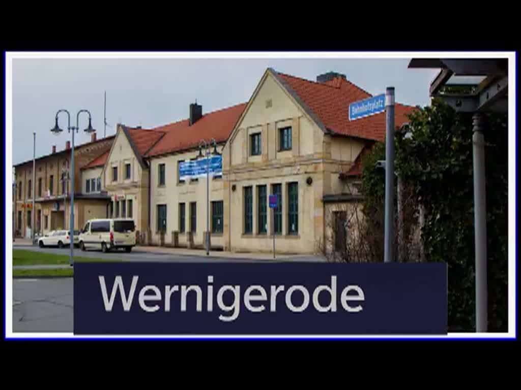 Eine Fahrt mit dem HarzElbeExpress von Wernigerode nach Halberstadt. Dort stehen mehrere Lint Triebwagen an den Bahnsteigen bereit und warten auf die Abfahrt in den Richtungen Magdeburg, Thale, Goslar, Halle, und Blankenburg. - 07.01.2015