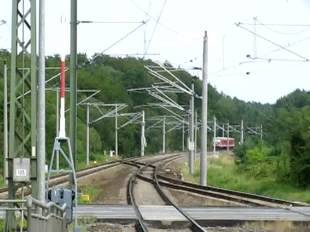 Einfahrt BR 628/928 650 -DB AG- als RE 5308 in den Bahnhof Blankenberg 08.08.2009