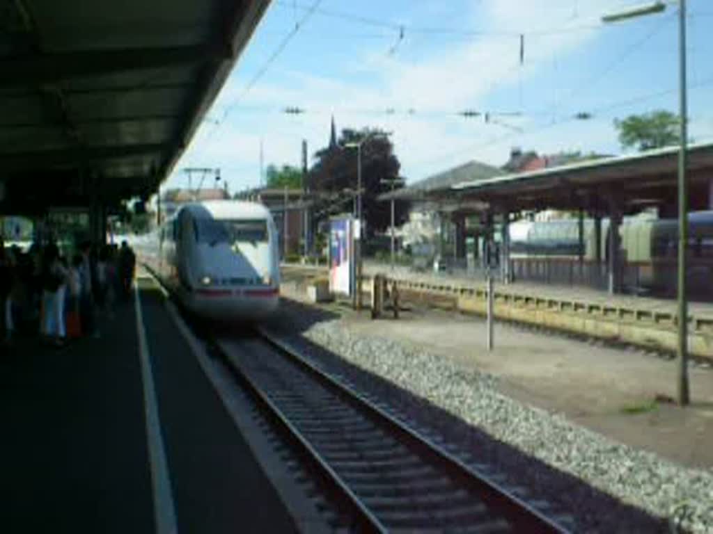 Einfahrt von ICE 372 richtung Berlin Ostbhf.!!! Offenburg, 22.06.08