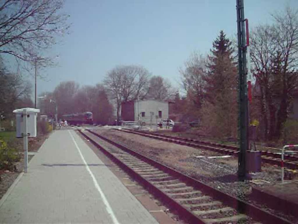 Einfahrt RE von Magdeburg in Klostermansfeld.