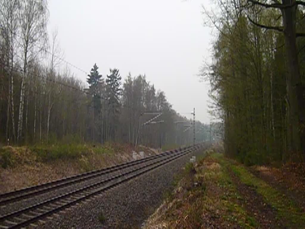 Erzgebirgsrundfahrt mit 01 509 und 23 1097 am 05.04.14 über Cheb. Hier zu sehen in Jößnitz/V. 