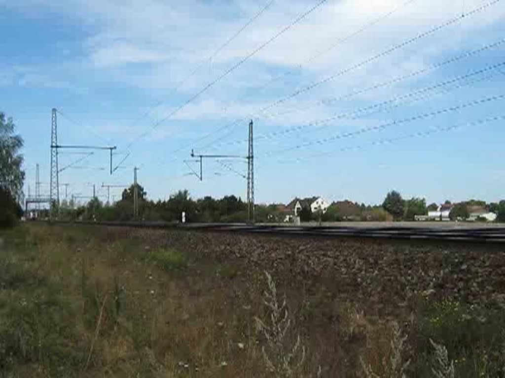 ES 64 U2-022 der WLB in Fahrtrichtung Seelze am 27.08.2009 bei Dedensen/Gmmer.