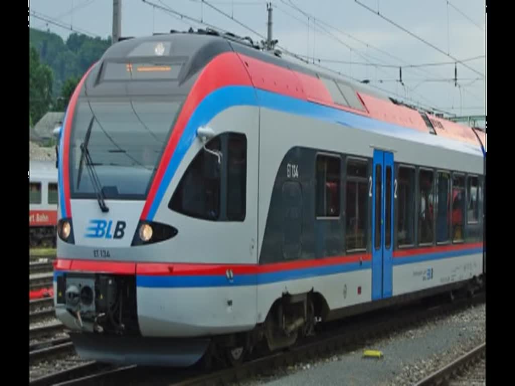 ET134 der BLB verlsst am 12.07.2010 an Salzburger Hbf!