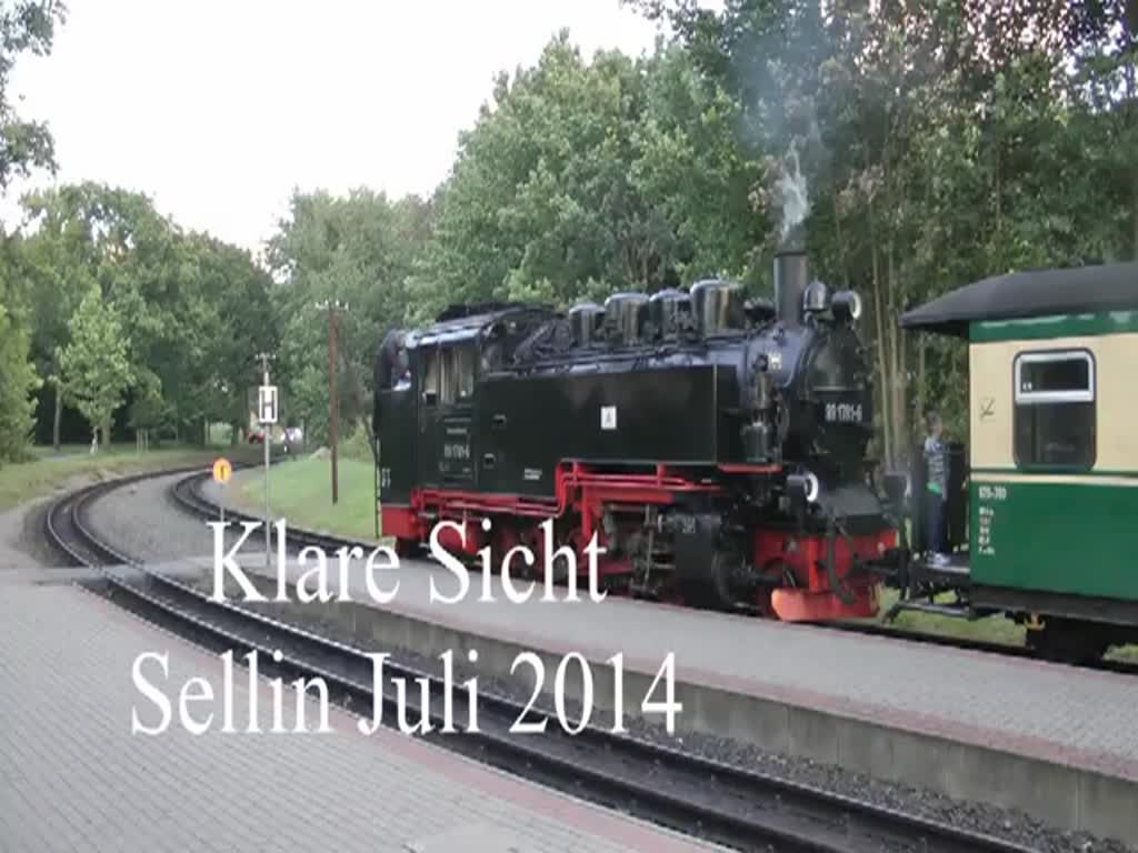 Für Klare Sicht  sorgt hier der Heizer in Sellin.  11.07.2014 21:04 Uhr