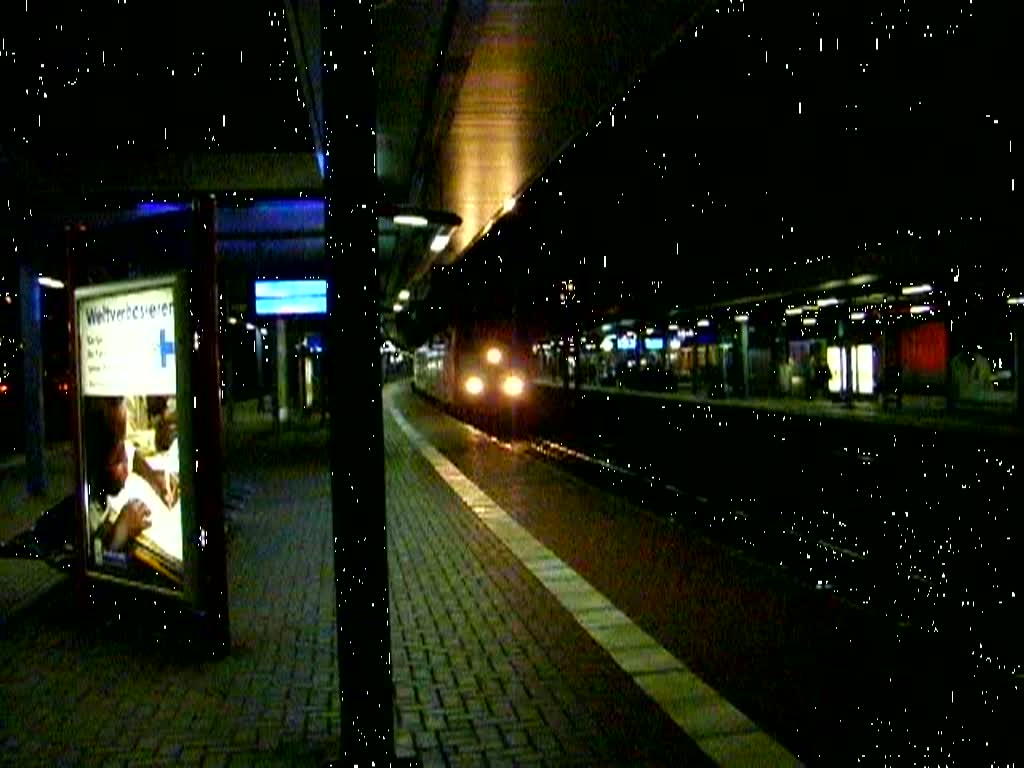 IC um 19.01 Uhr mit 181 nach Frankfurt(Main)Hbf.Februar 2009
