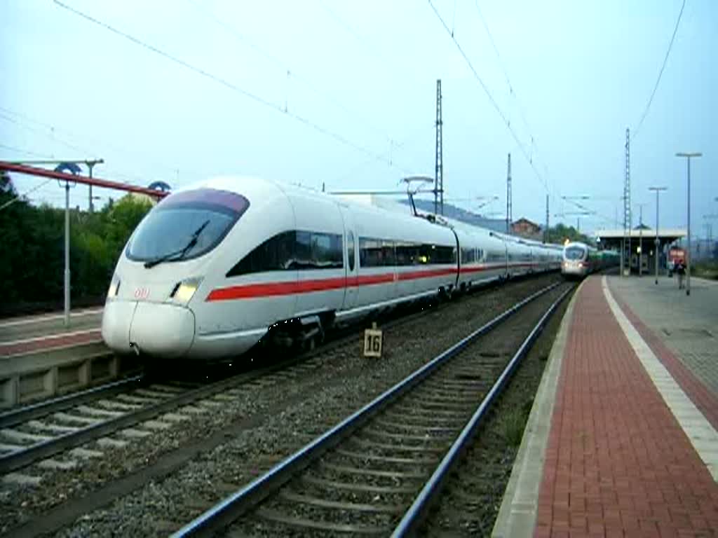 ICE 1594/1554 bei der Ausfahrt nach Saarbrcken Hbf/ Wiesbaden Hbf.
20.09.09