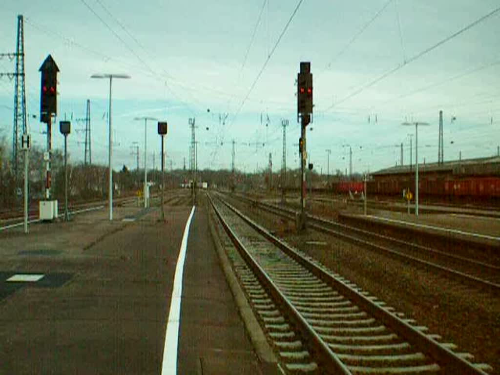 ICE 71 nach Basel SBB durchfhrt Rastatt am 24.01.2009. Videolnge 0:42min