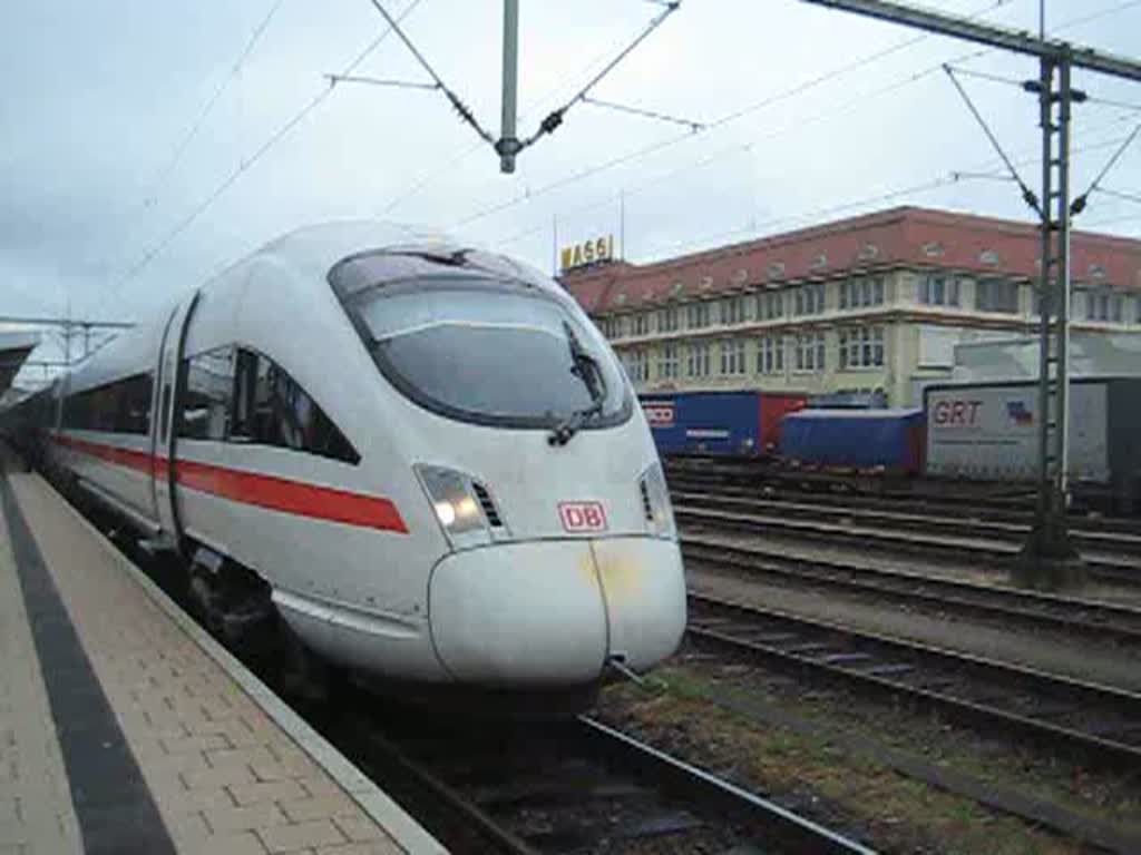 ICE-T  Mainz  als ICE 280 nach Stuttgart ber Tuttlingen, Rottweil, Horb bei der Ausfahrt aus Singen am 7. Juni 2008.