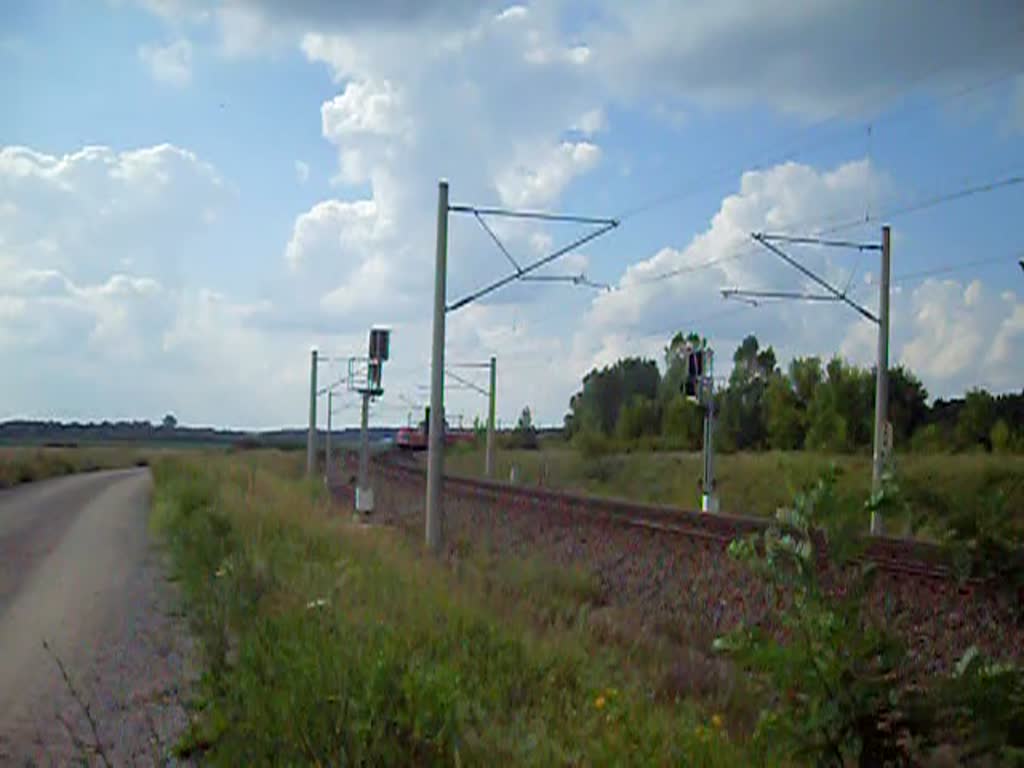 ITL Taurus mit einem Containerzug aus Wittenberge.