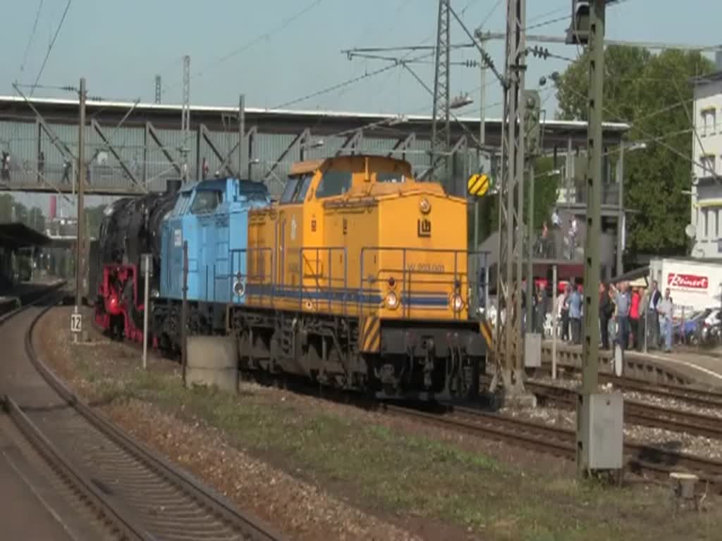 Mrklin-Tage,ankunft Br 01 150 in Gppingen d.16-9-2011