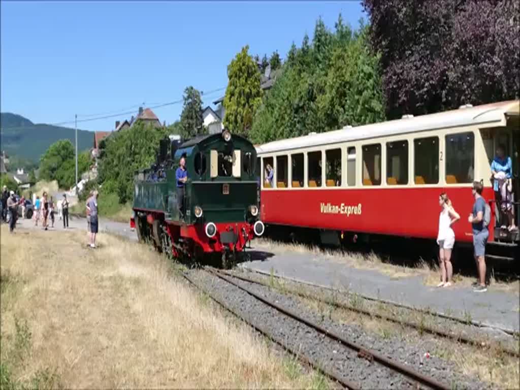 Mallet 11sm der BEG beim Rangieren in Oberzissen - 29.06.2019