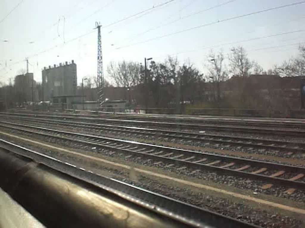 Mitfahrt in der S-Bahnlinie 41 von der Station Greifswalder Strae zur Station Landsberger Allee.(2.4.2010)