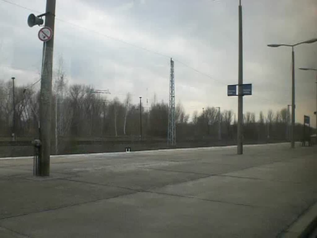 Mitfahrt in der S-Bahnlinie 75 von der Station Gehrenseestrae zur Station Hohenschnhausen.(21.3.2010)