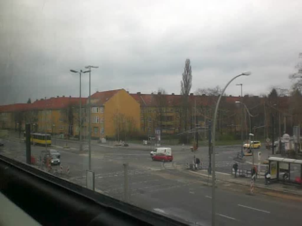 Mitfahrt in der S-Bahnlinie 9 von der Station Adlershof zur Station Betriebsbahnhof Schneweide.(6.4.2010)