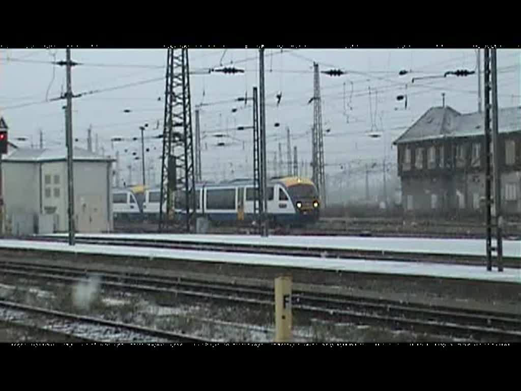 MRB 642 Doppel kommt aus Geithain in den HBF Leipzig gefahren 16.12.2009