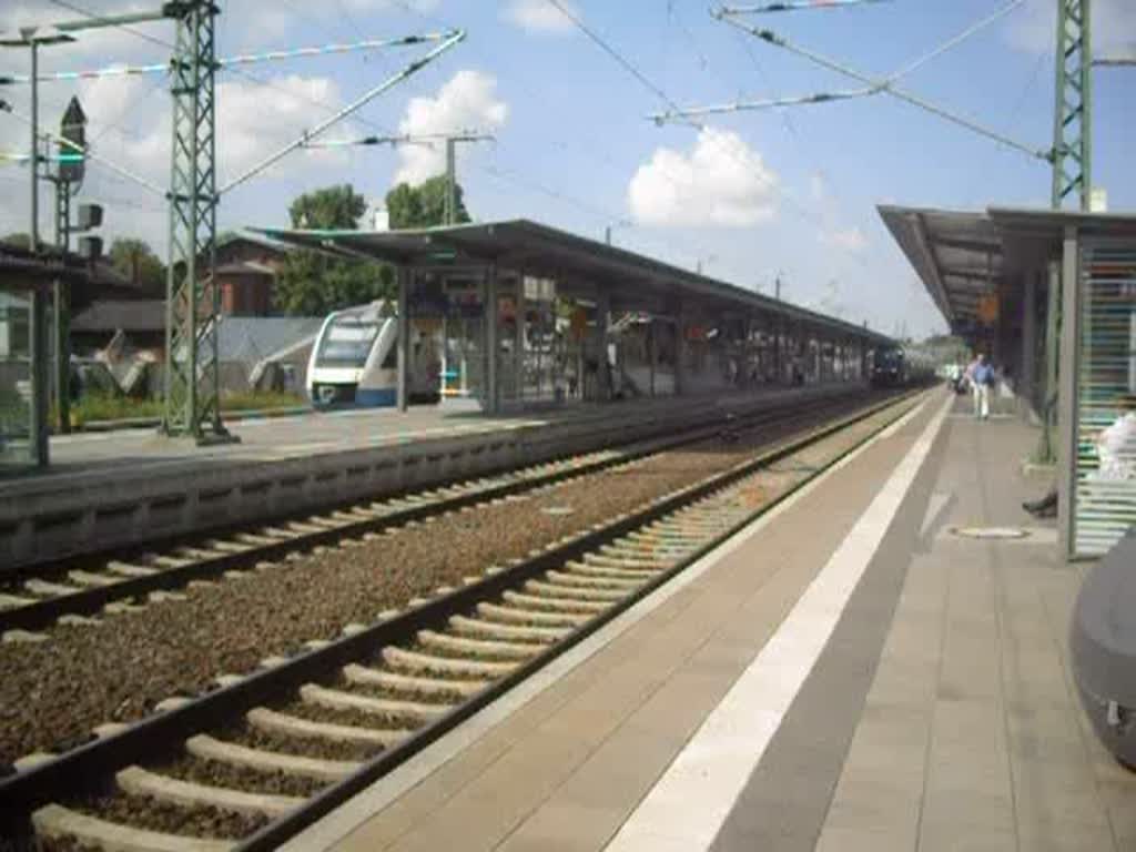 MWB V 2304 Mit Gterzug durch Schwerin Hbf am 5.8.09