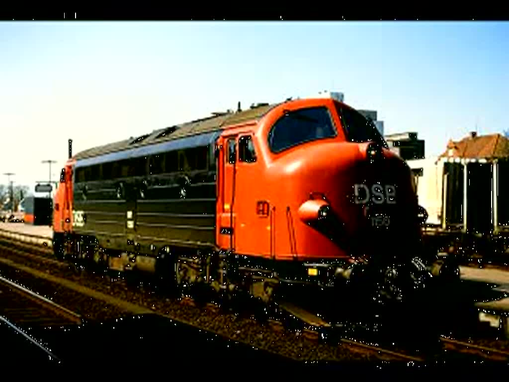 MY mit Wendezug der DSB am 20. April 1992 in Roskilde.