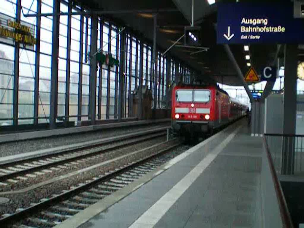 RB 16312 verlsst den Erfurter Hbf.17.04.09 Videolnge 0:31min