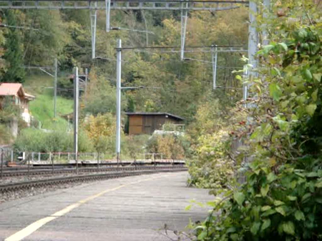 Re 460 027 mit IC nach Brig bei Blausee-Mitholz am 3.10.2007