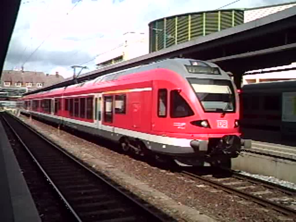 RE33311 von Stralsund nach Ostseebad Binz kurz vor Abfahrt im Bahnhof Stralsund.(08.09.08) 