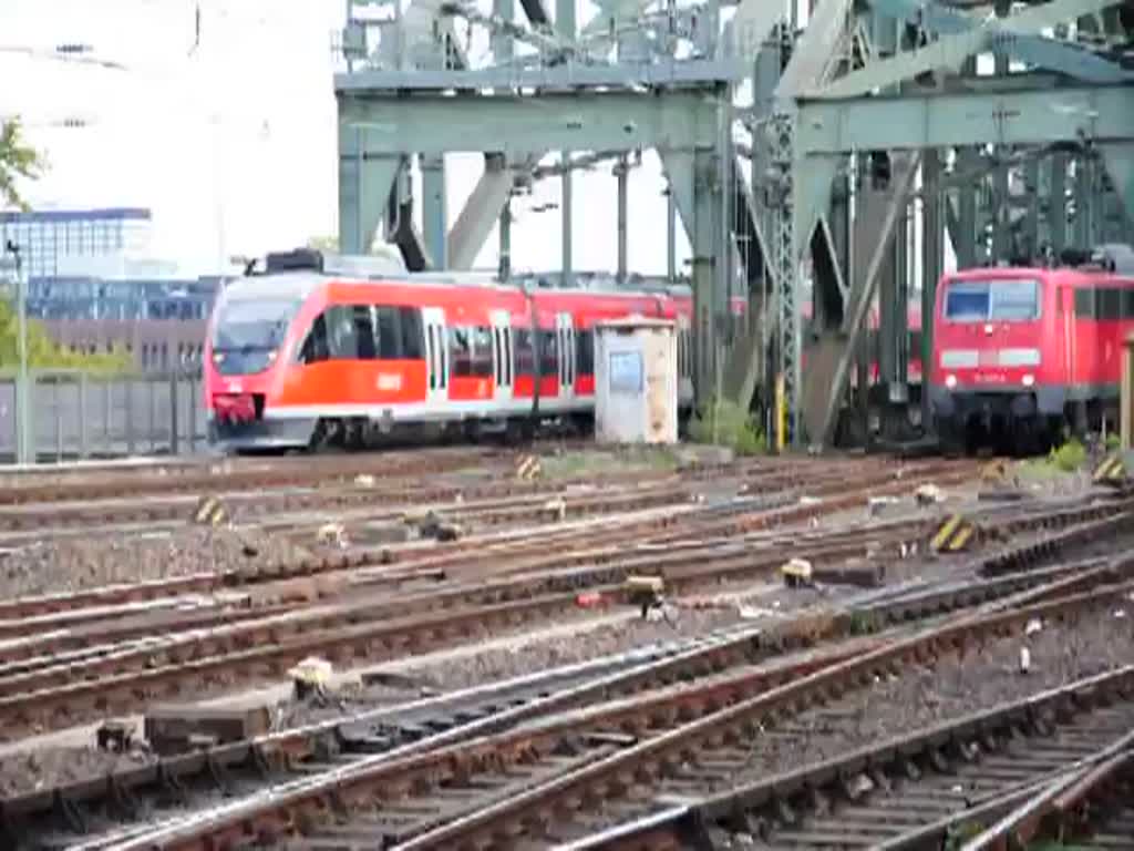 Regiobetrieb zwischen Hohenzollernbrcke und Kln Hbf - 18.10.2012