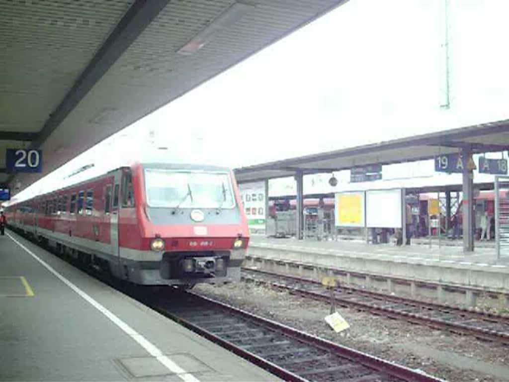 Regionalexpress nach Schwandorf, bzw. Neustadt(WN).(15.06.08)
in Nrnberg HBF