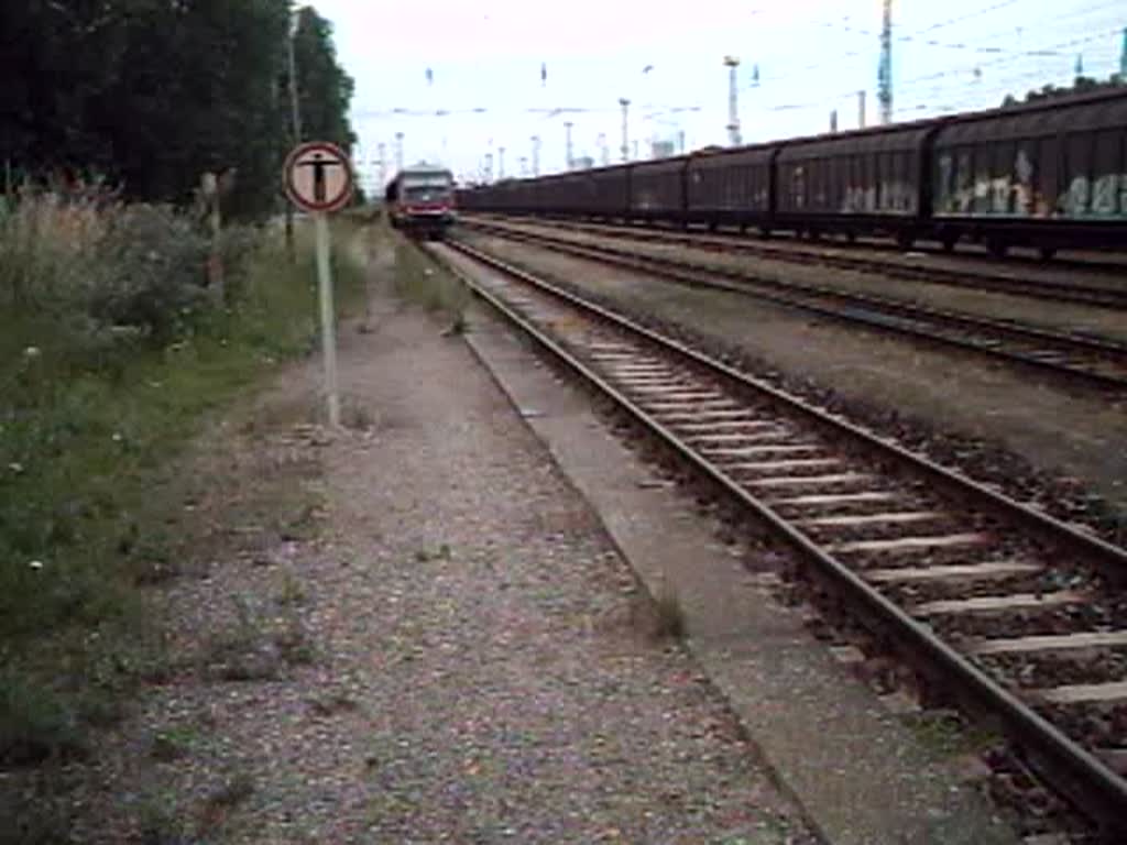 S3 von Rostock Seehafen Nord nach Rostock Hbf.bei der im Haltepunkt Rostock-Hinrichsdorfer Str. 