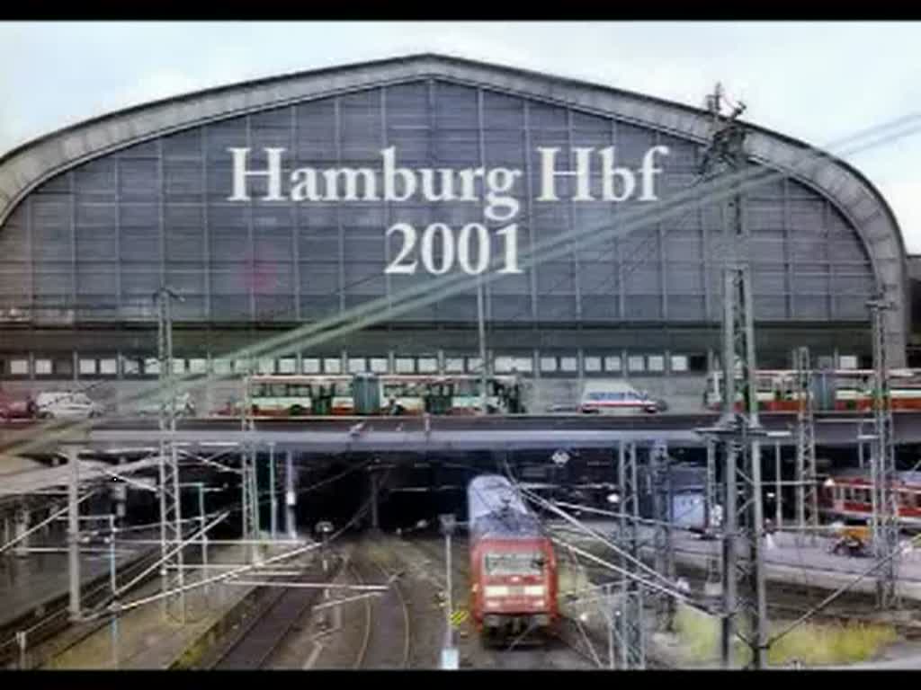 TEIL 1
Von der S-Bahn, ber IC, ICE,Lyntog DSB, sowie die BR.101,110,140,141,,218, ist der Verkehr, 2001, um den Hamburger Hbf geprgt. 