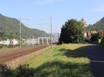 140 052 (Arriva) als R 1305 war am 25.07.22 in Ústí nad Labem Střekov zu sehen. Die Lok fährt öfter als Ersatz bei Regio Jet!