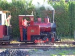 Lok 4 (Schmalspur) am 19. August 2017 bei einer Fahrt für die DGEG. 