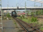 EC31 von Hamburg Hbf nach Koebenhavn H bei der Einfahrt um 08.04 Uhr im Lbecker Hbf.(02.05.09)