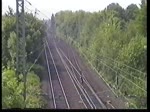 Fahrt des Nokia-Express 1994 (Akku-Triebwagen 515) zwischen Bochum-Hamme und Bochum-Nokia.