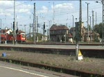 viele BR 143er im Einsatz mit Doppelstockz�gen am Leipziger HBF Aus- und Einfahrten Richtung Dresden, Cottbus, Bitterfeld...