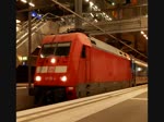 DB 101 139-4 als Zugmaschine vor dem EC 378 verlt um 15:37 Uhr auf Gleis 6 den Berliner Hauptbahnhof mit Ziel Stralsund. Film:17.11.2012 