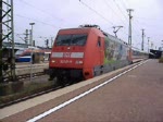 101 122-0  China Airlines  mit dem IC2113 von Hamburg-Altona nach Stuttgart bei der Ausfahrt aus dem Dortmunder Hbf.(19.07.07)