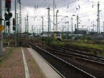 ES 64 F4-006 mit bb-Seitenlogo bei ihrer wochentlichen 
 Rangierfahrt  zum Bbf-Dortmund. SIe ist nun die dritte Lok ihrer Familie, die diese Aufgabe wahrnimmt.(06.07.07)