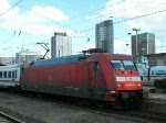Die Unfallok 101 092 in Dortmund HBf 01.06.2009 17:24