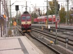 24.10.2013, EC mit CD BR 371, ICE und EC im Dresdner Hbf. Danach S-Bahn und Gterzugverkehr.