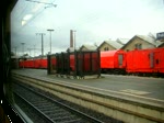 Mitfahrt im RE nach Bebra bei der Ausfahrt in Fulda.16.10.2009