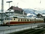 Den in Heidelberg stationierte VT 608 801 der US-Army zeigt mein Super-8-Film von 1976 bei einem Aufenthalt in Garmisch-Partenkirchen.