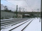 Ein EVB Taurus fuhr mit einem Container-Gz durch den Bahnhof HH-Harburg. Gesehen am 21.12 in HH-Harburg.