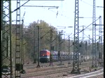 NBE 232 fuhr mit einem Schotterzug Hamburg-Harburg am 15.4