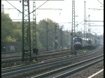 Ein MRCE Taurus brachte einen AZ nach Hamburg am 14.5 Hier zusehen am Hamburg-Harburg Bahnhof.