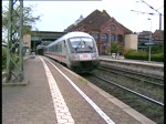 Ausfahrt eines Intercity aus dem Bahnhof Hamburg-Harburg am 14.5