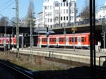Einfahrt von zwei S-Bahnen in den Hbf von Hamburg am 02.04.13.