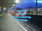 Ausfahrt eines CityNightLinie-Zuges in Hannovr HBF am 06.11.2009.